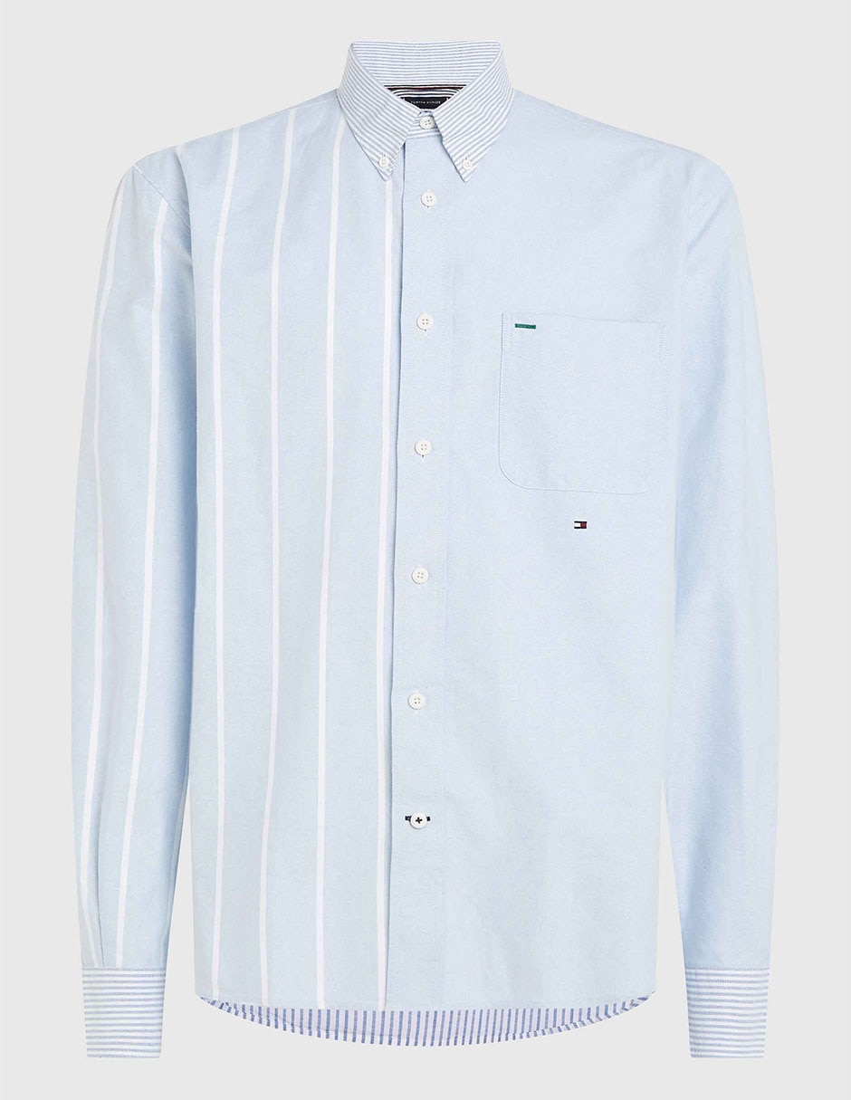Camisa casual de algodón manga larga para hombre 6