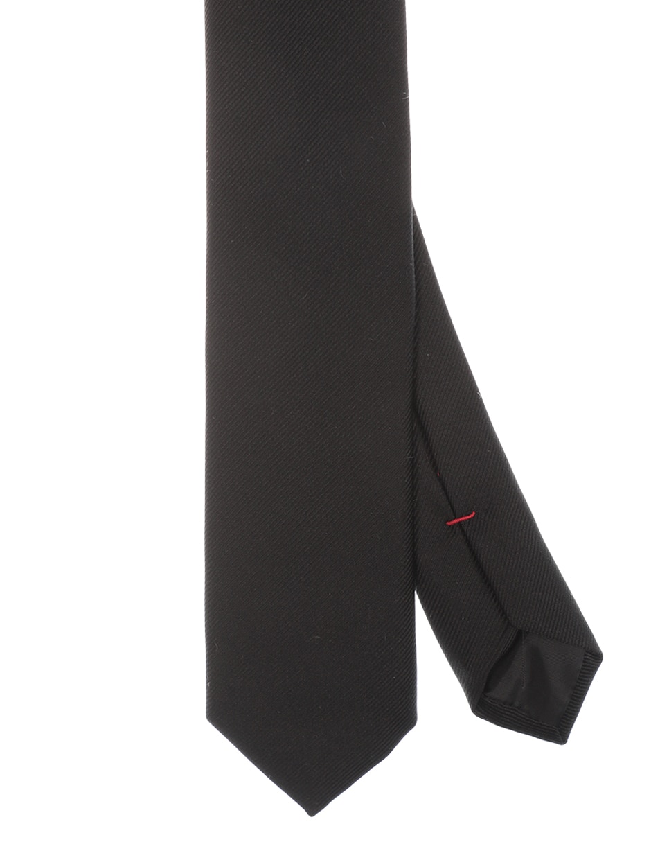 Corbata HUGO slim seda negra