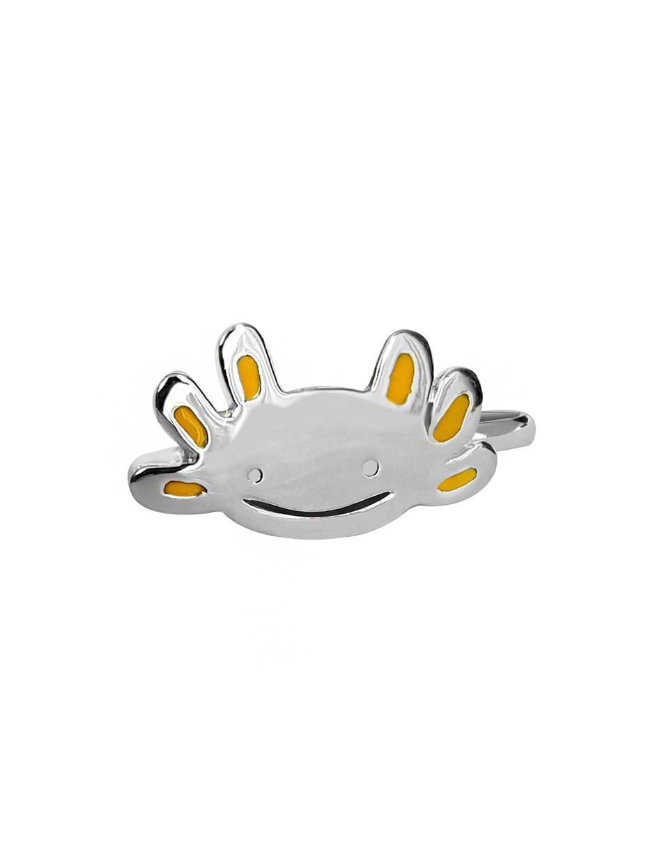 Anillo Ajolote P 925 de plata brillante