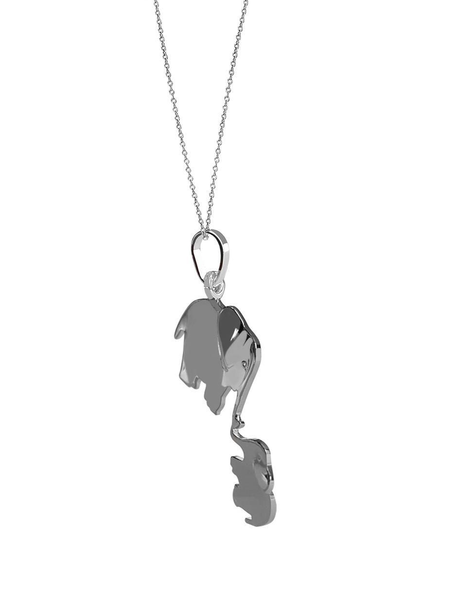 Collar Elefantes de plata P 925 2