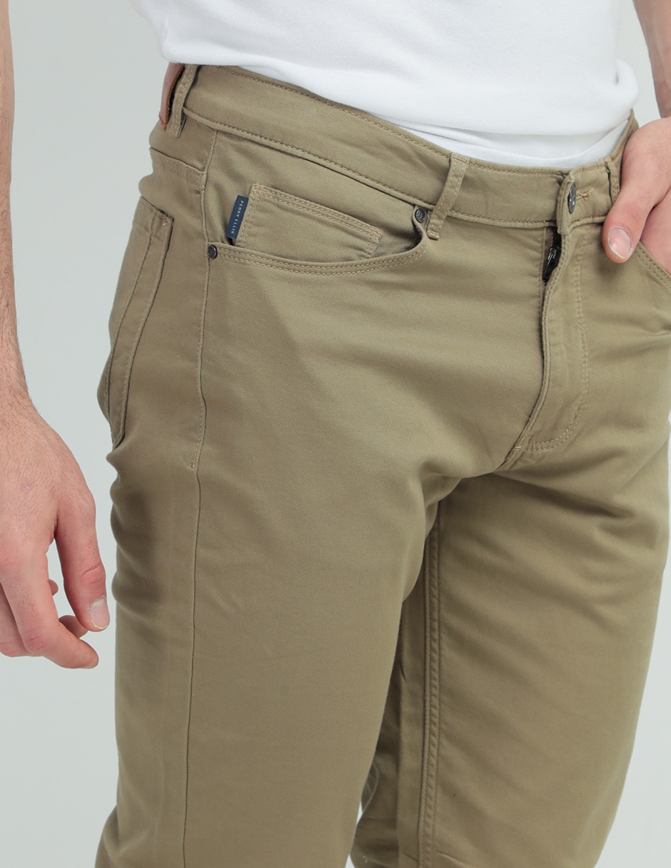 Pantalón recto de algodón para hombre 4