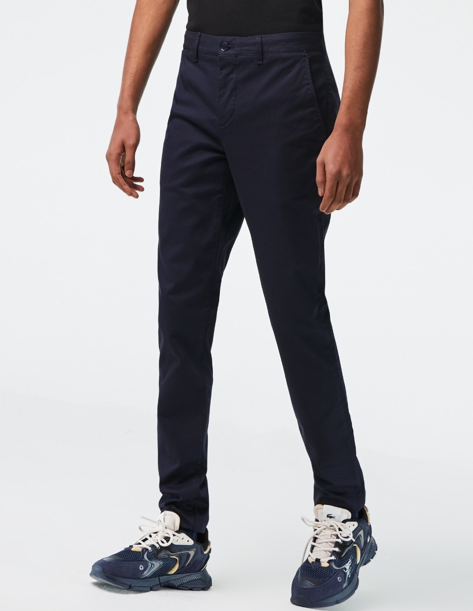 Pantalón slim de algodón para hombre 10