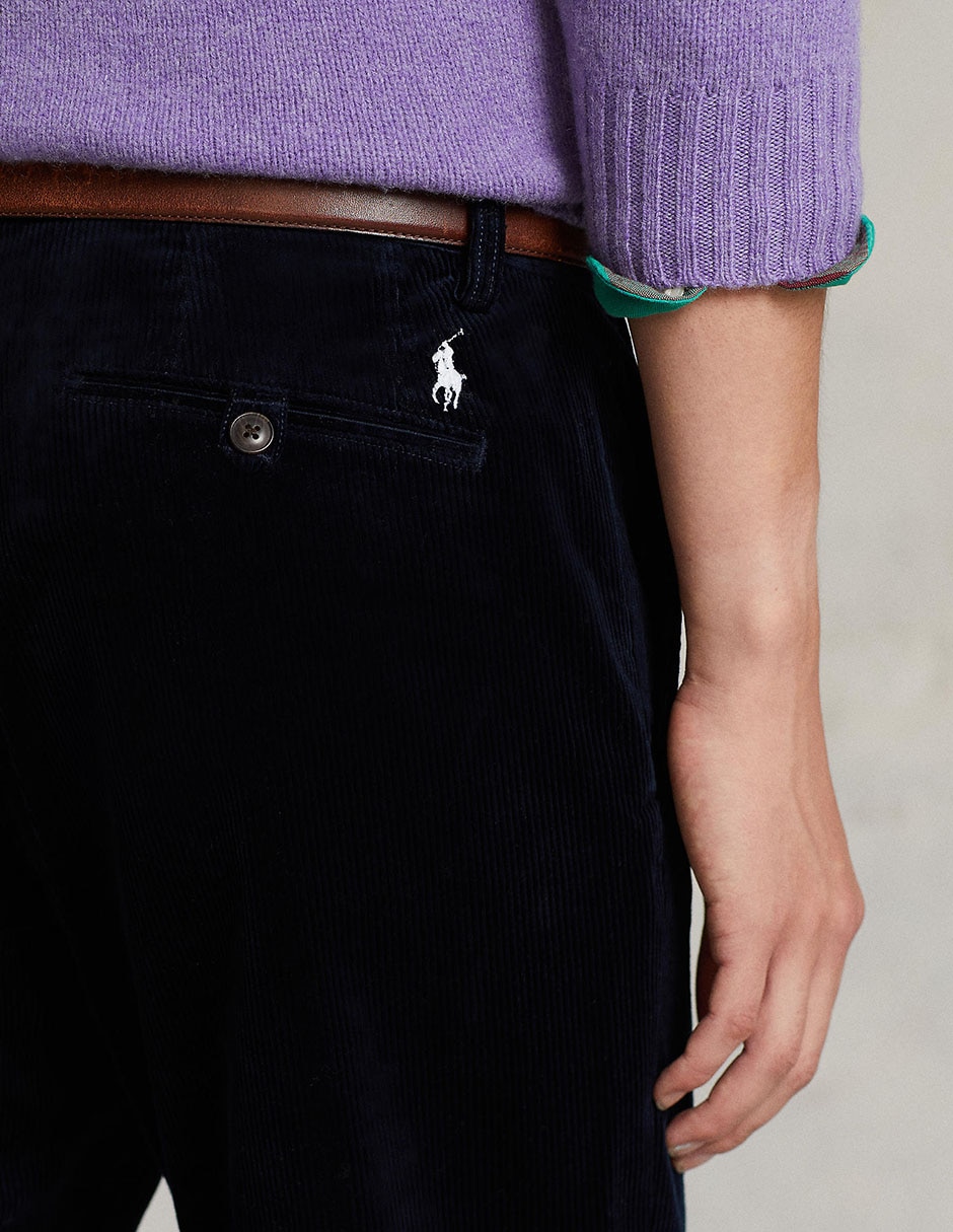 Pants regular con elástico para hombre 4