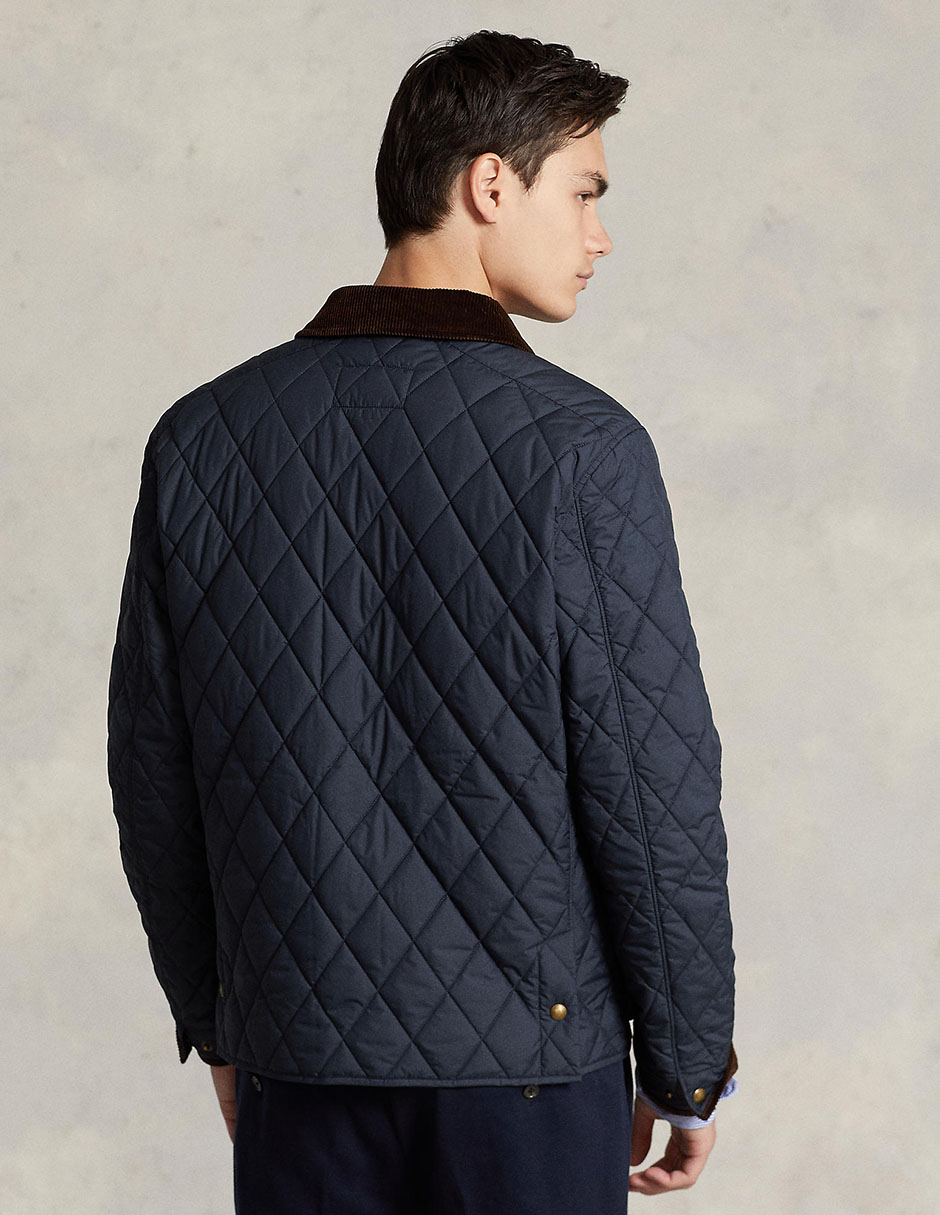 Chamarra casual de algodón con bolsillos para hombre 2