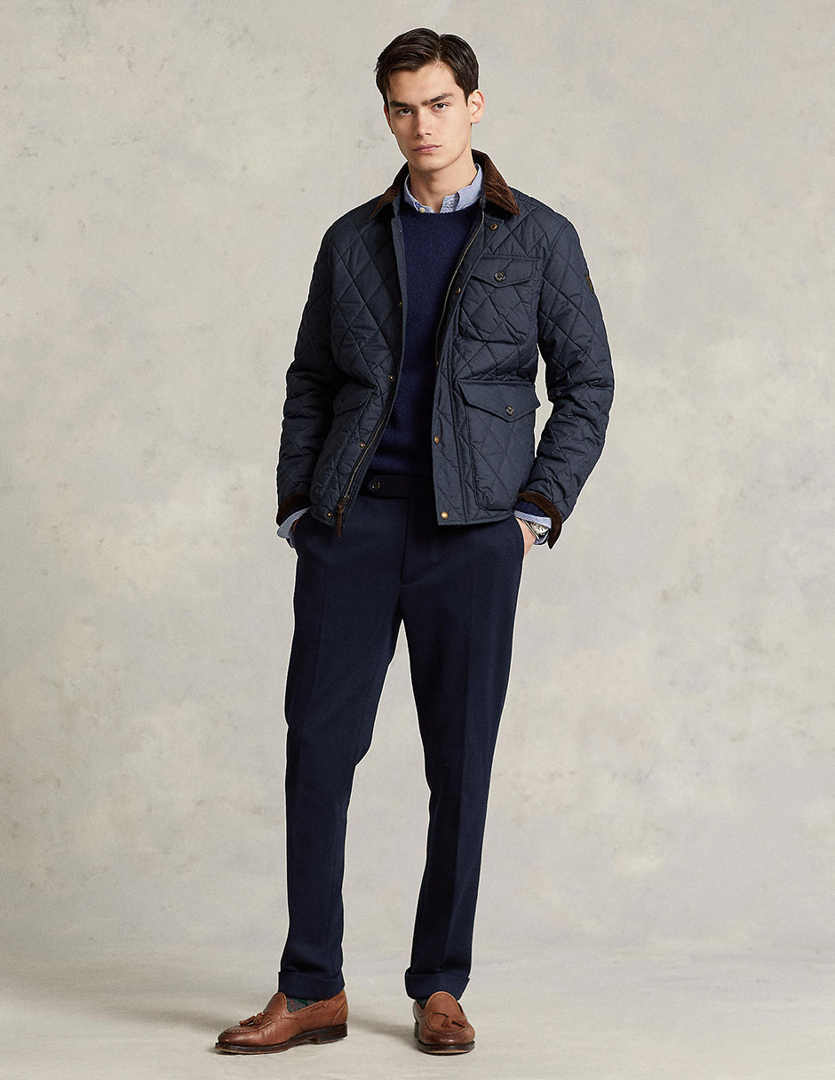 Chamarra casual de algodón con bolsillos para hombre 3