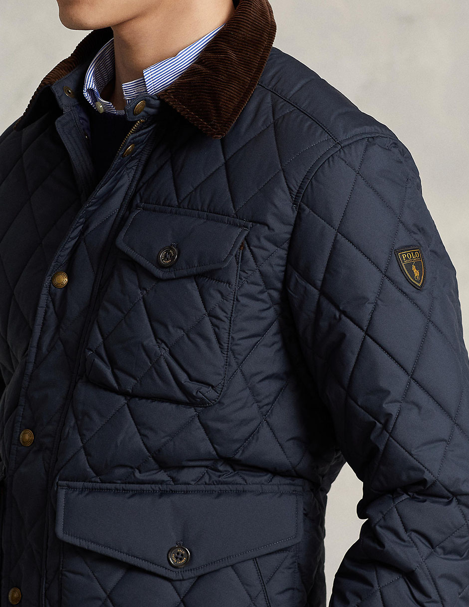 Chamarra casual de algodón con bolsillos para hombre 4
