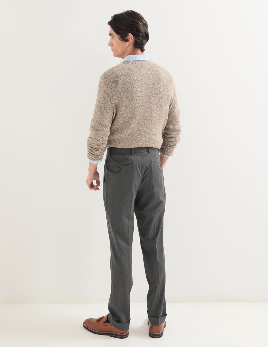 Pantalón recto de lino para hombre 2
