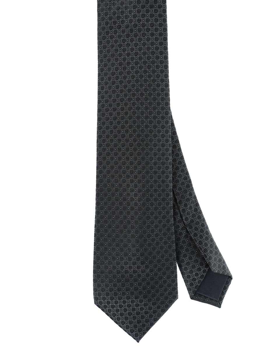 Corbata regular de seda estampado para Hombre 1