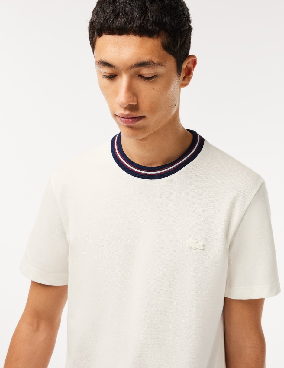 Playera lacoste 2025 cuello redondo