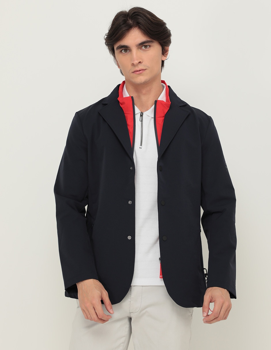 Chamarra casual con bolsillos para hombre 1