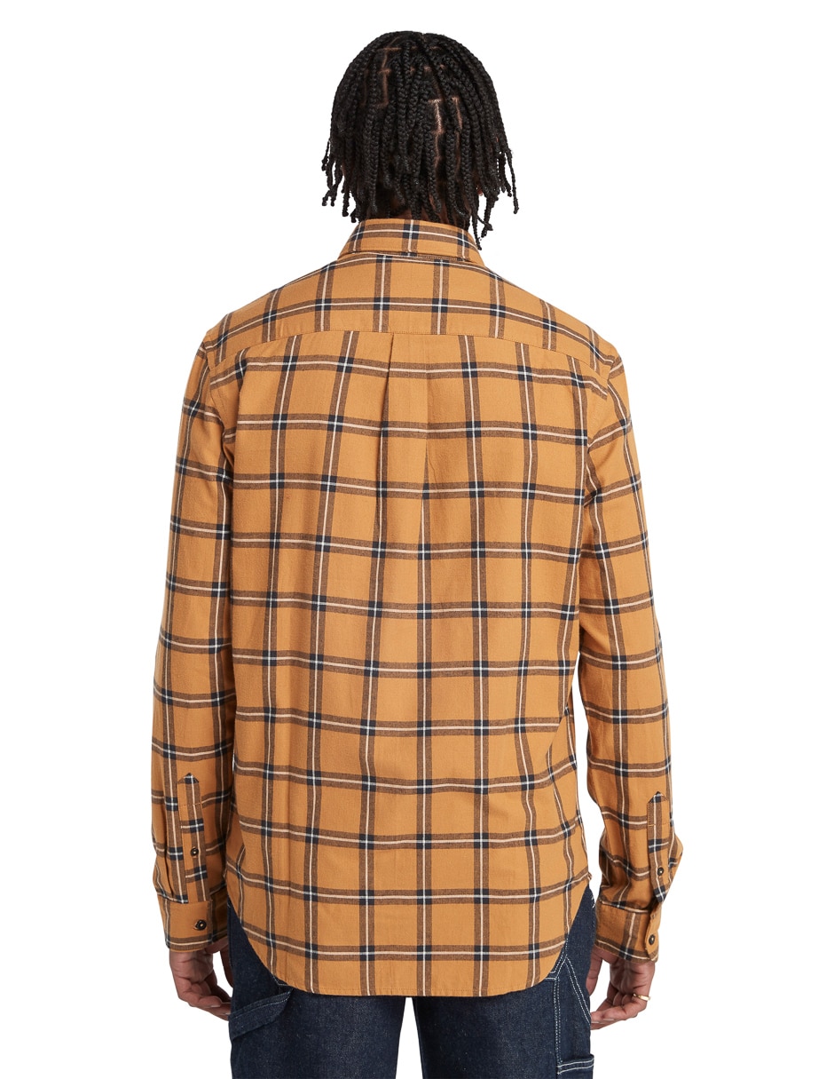 Camisa casual de algodón manga larga para hombre 5