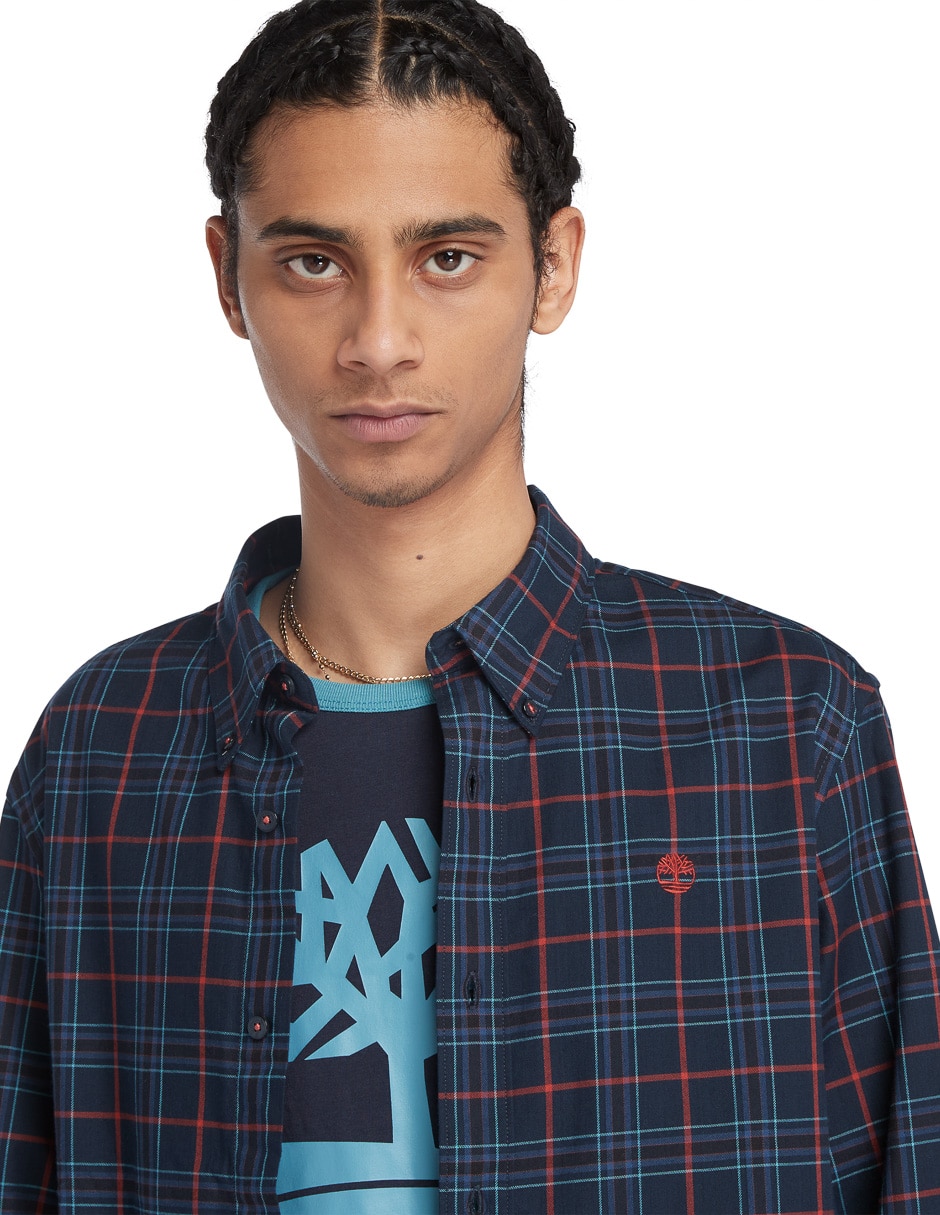 Camisa casual de algodón manga larga para hombre 3