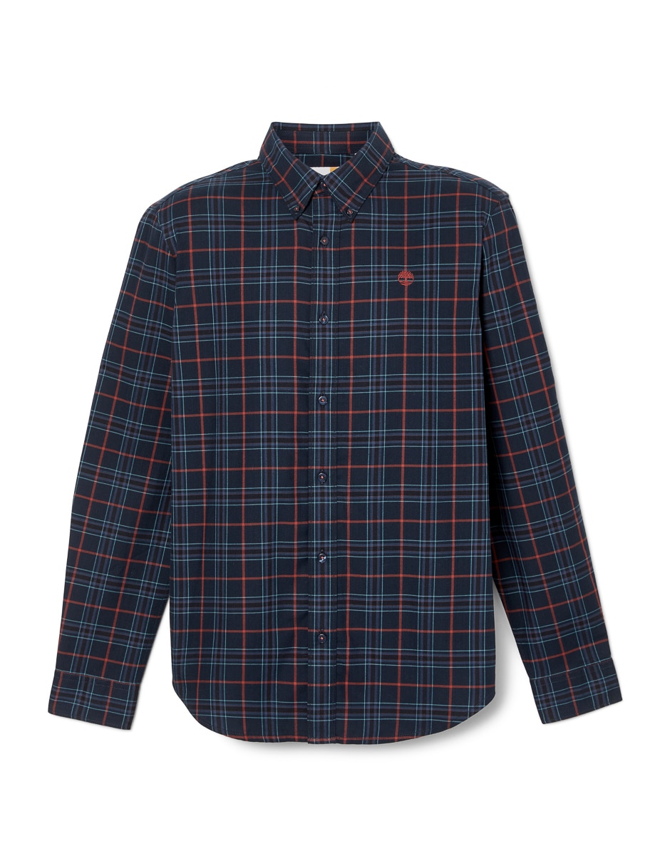 Camisa casual de algodón manga larga para hombre 6