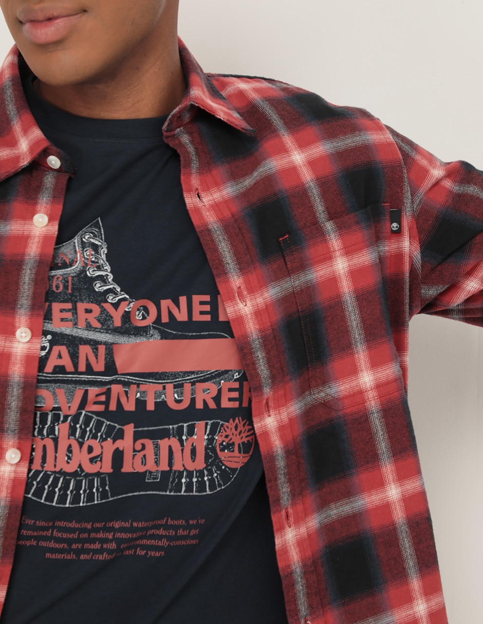 Camisa casual de algodón manga larga para hombre 4