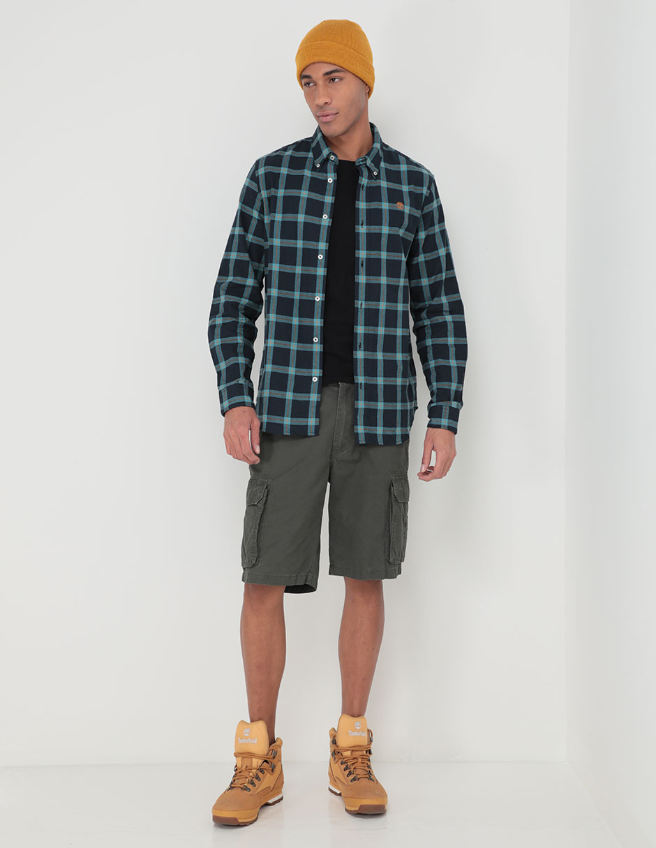 Camisa casual de algodón manga larga para hombre 3
