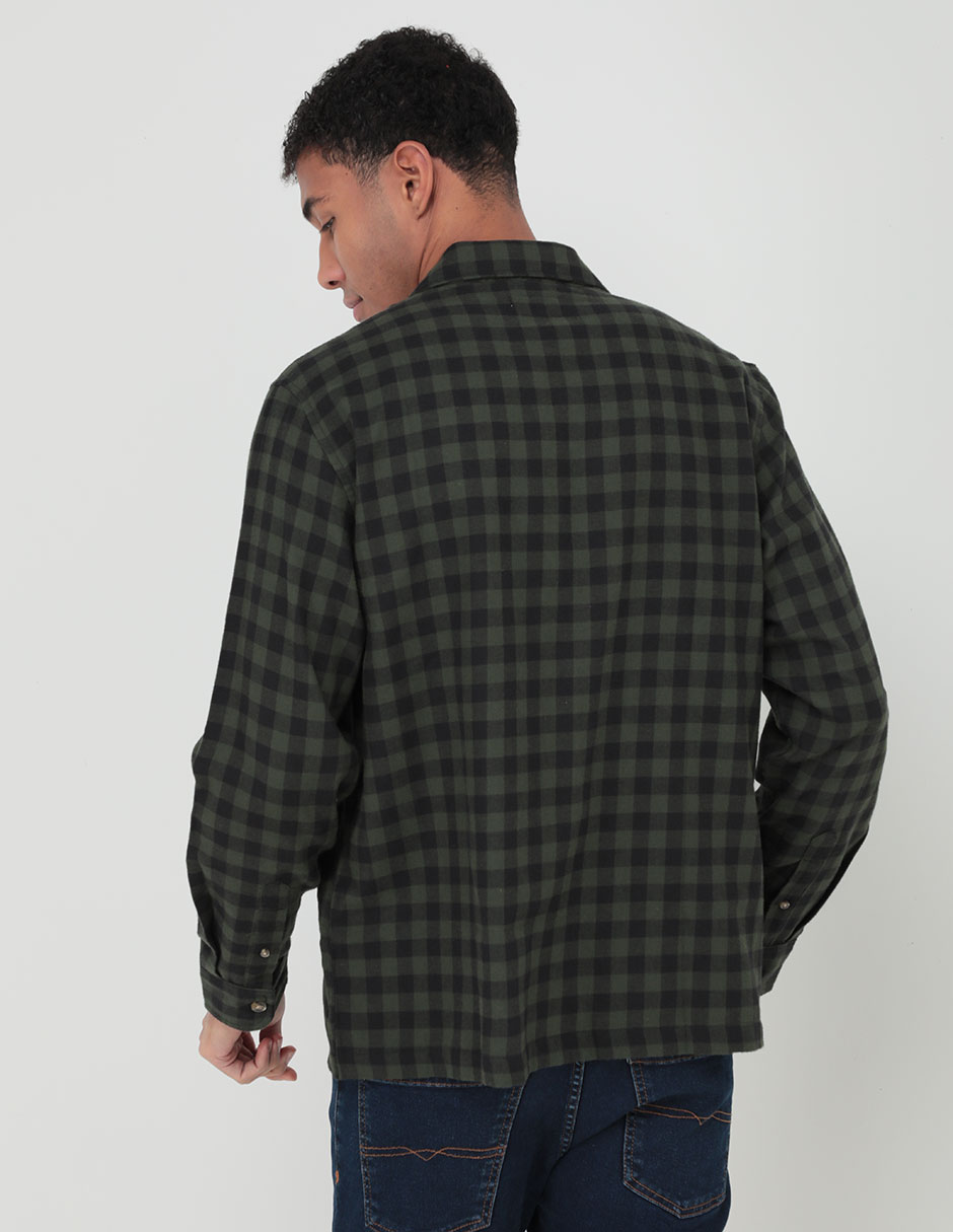 Camisa casual de algodón manga larga para hombre 2