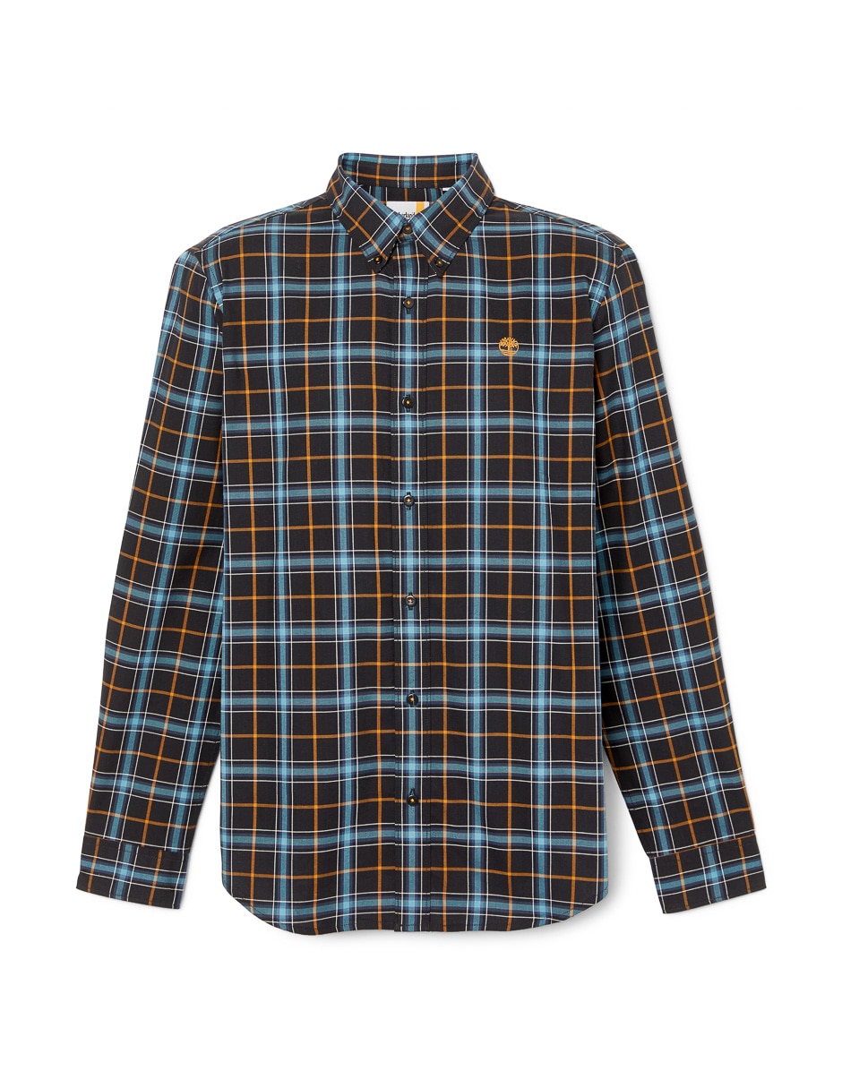 Camisa casual de algodón manga larga para hombre 6