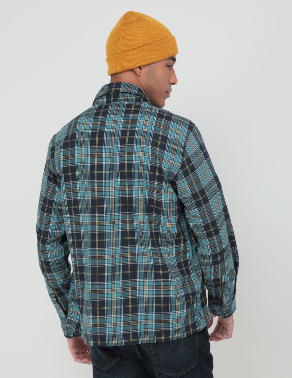 Camisa casual de algodón manga larga para hombre 2