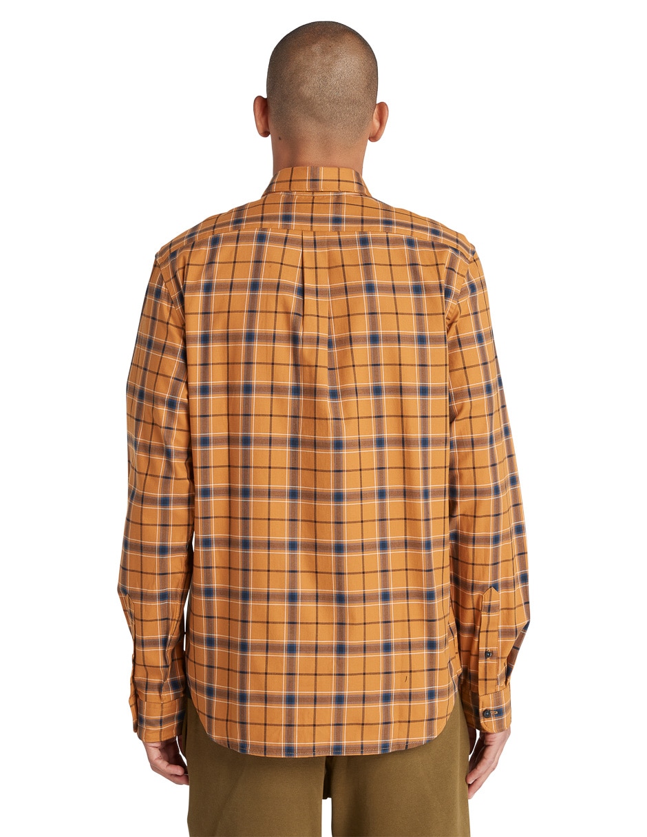Camisa casual de algodón manga larga para hombre 5