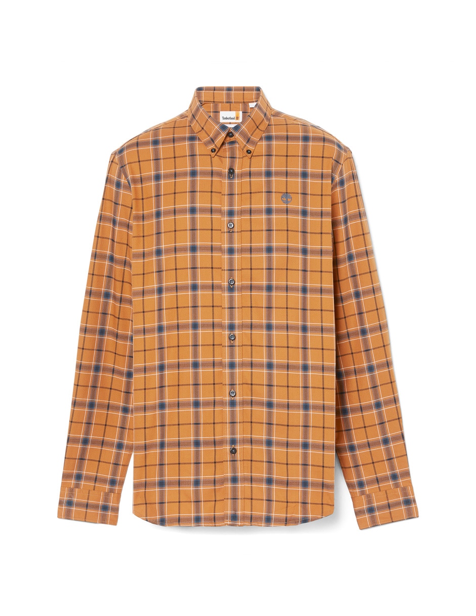 Camisa casual de algodón manga larga para hombre 6