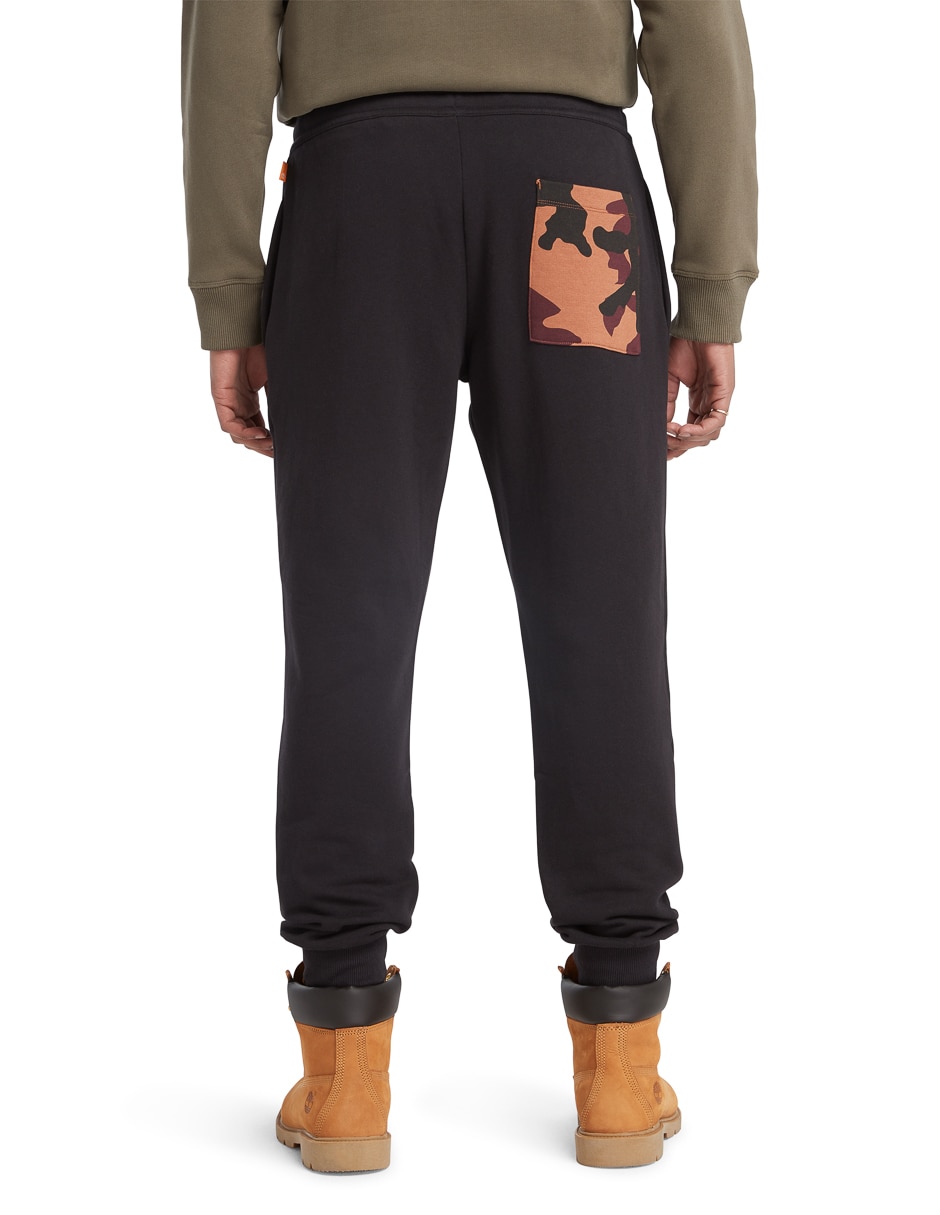 Pants regular con elástico para hombre 4