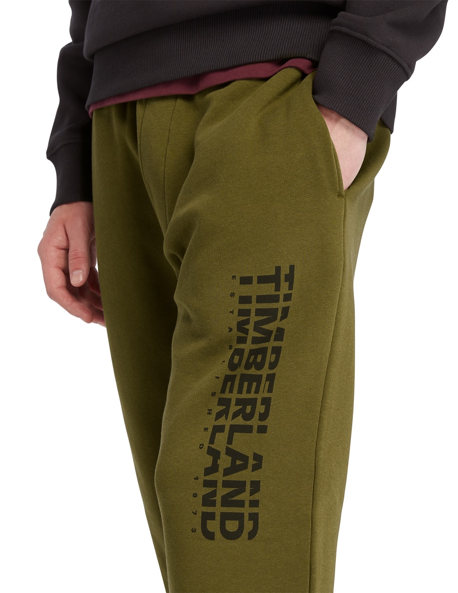 Pants regular con elástico para hombre 3
