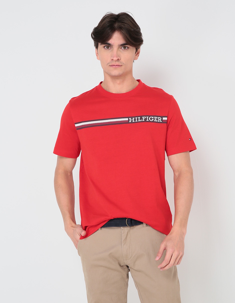 Playera tommy best sale hilfiger hombre roja