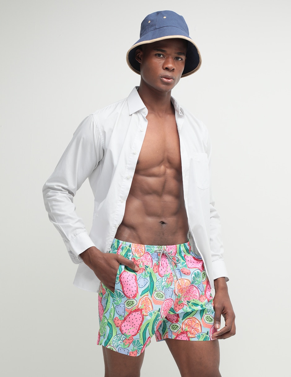 Traje de bano Boardies calzon de malla integrado para hombre