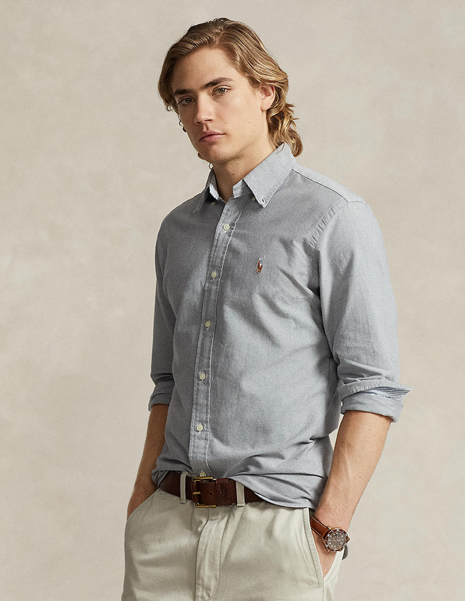 Gray ralph lauren polo best sale