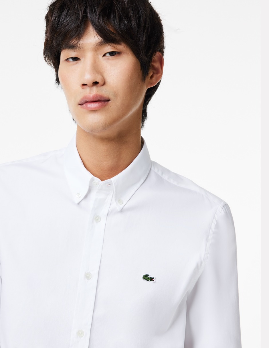 Camisa casual de algodón manga larga para hombre 4