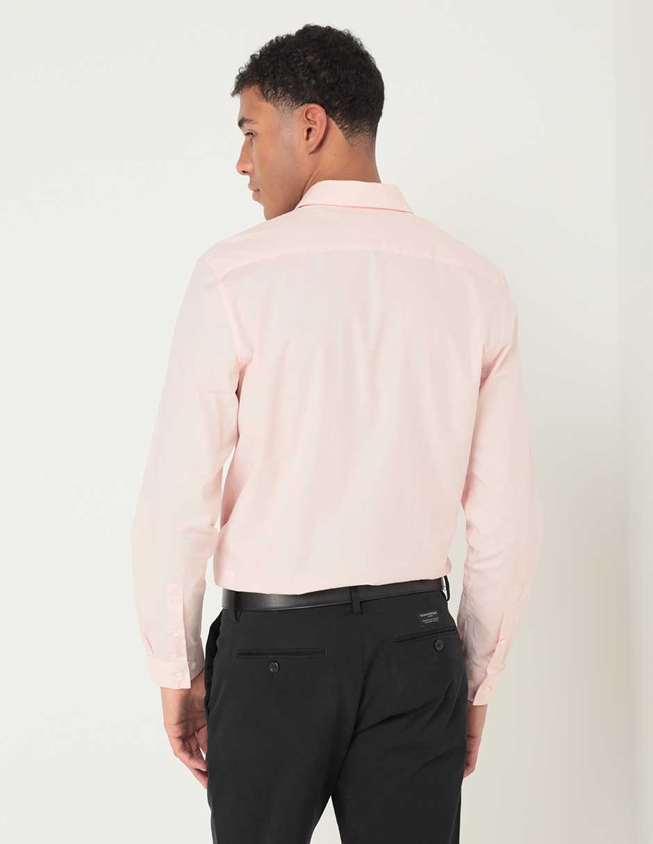 Camisa casual de algodón manga larga para hombre 2