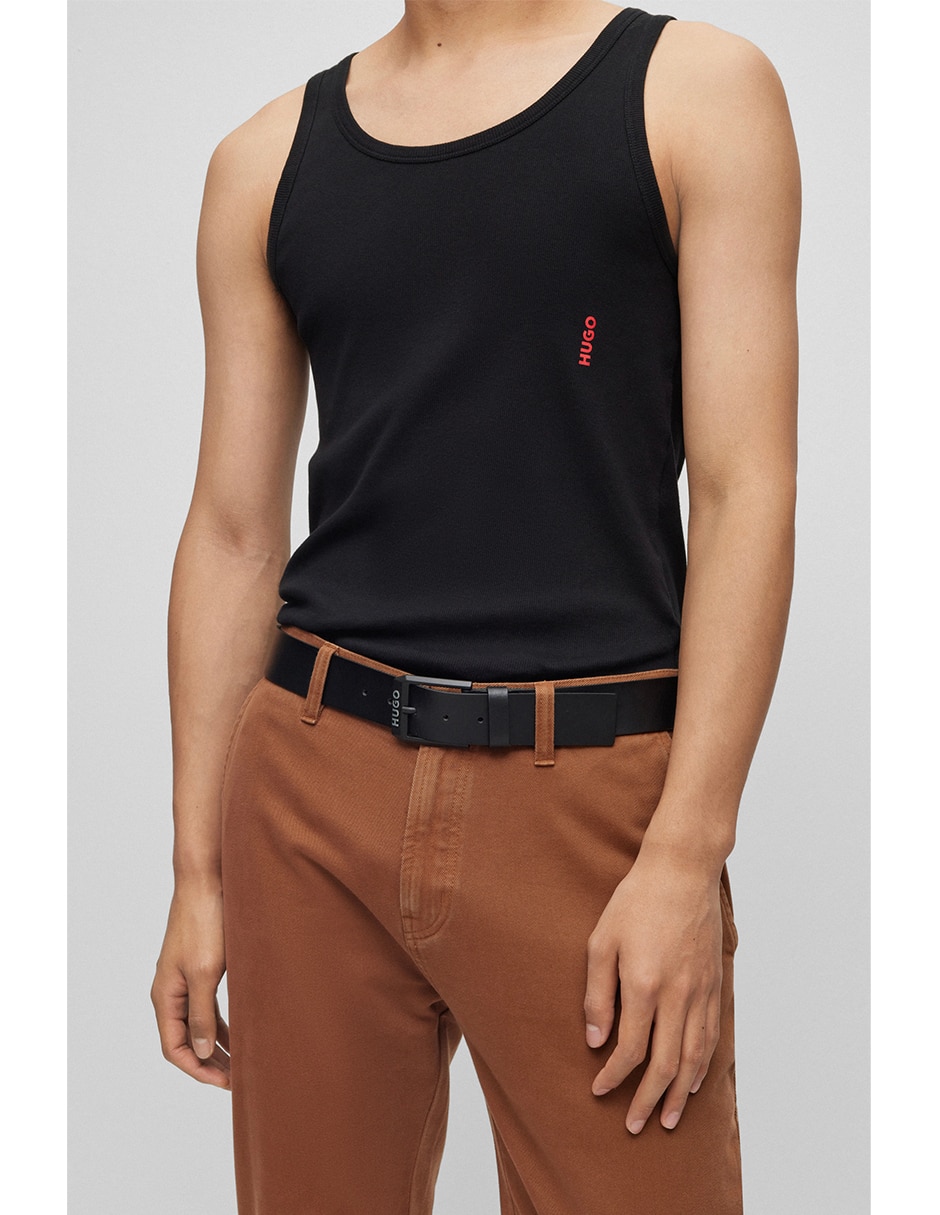 Cinturón de piel para hombre