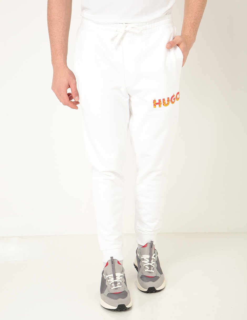 Pants regular HUGO con jareta para hombre