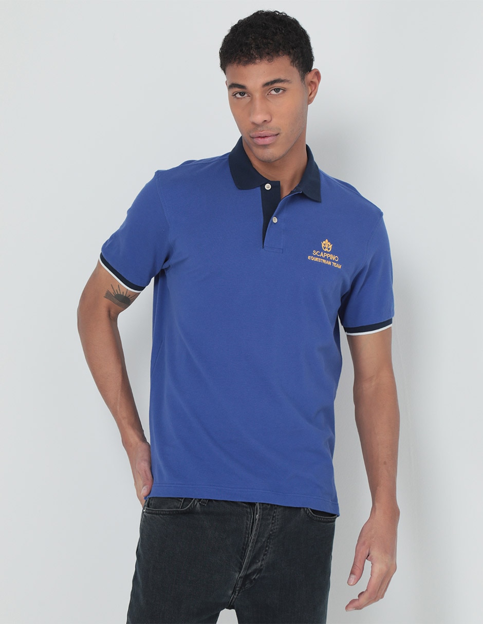 Playera tipo polo Scappino para hombre