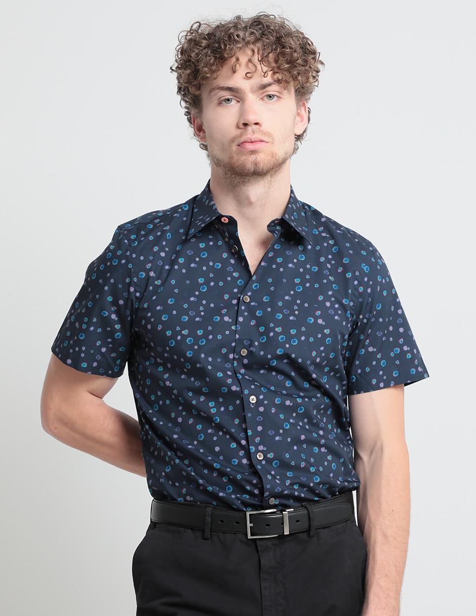 Camisa casual de algodón manga larga para hombre 1