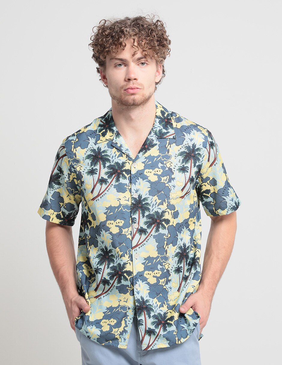 Camisa casual de algodón manga larga para hombre 1
