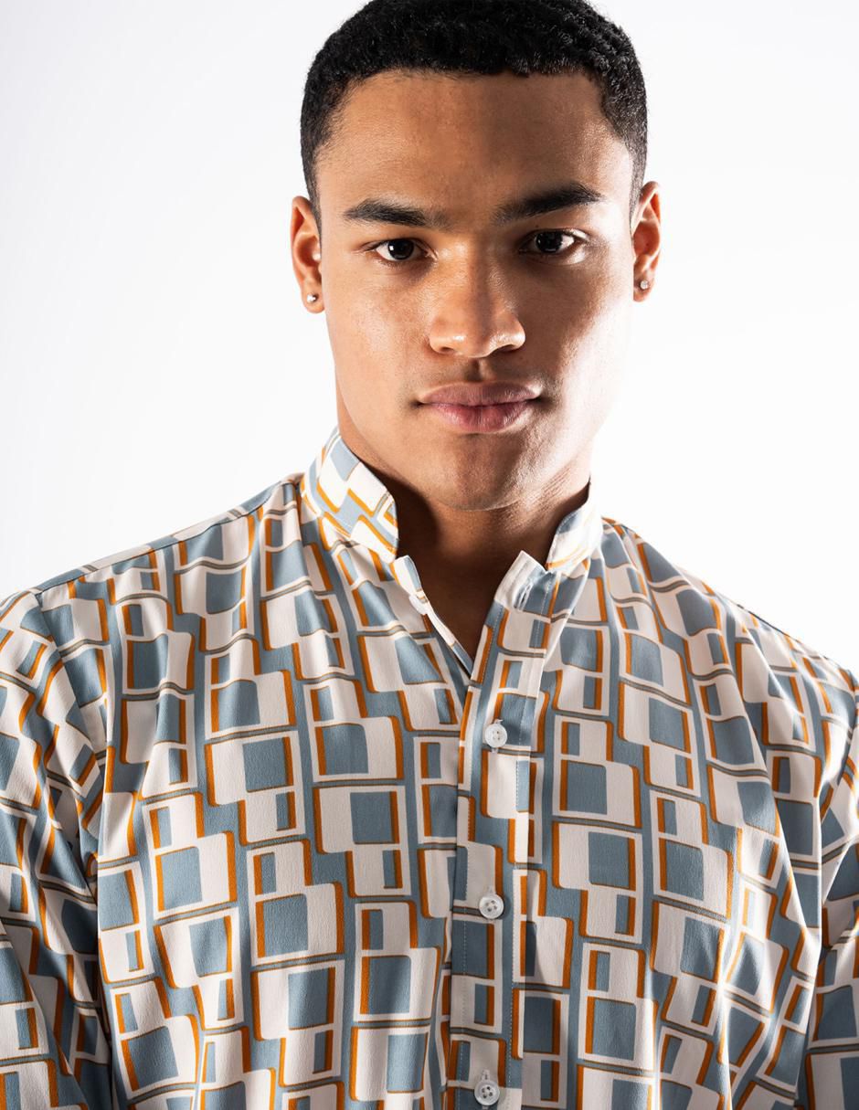 Camisa casual manga larga para hombre 3