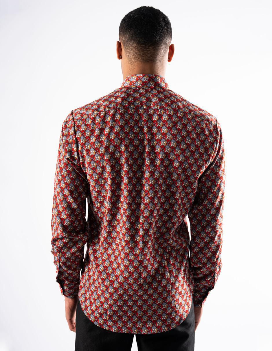 Camisa casual manga larga para hombre 2