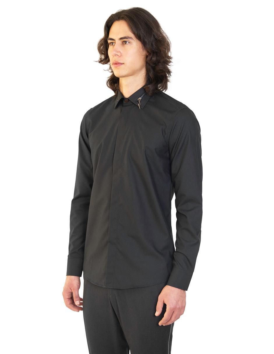 Camisa de vestir de bambú manga larga para hombre 2