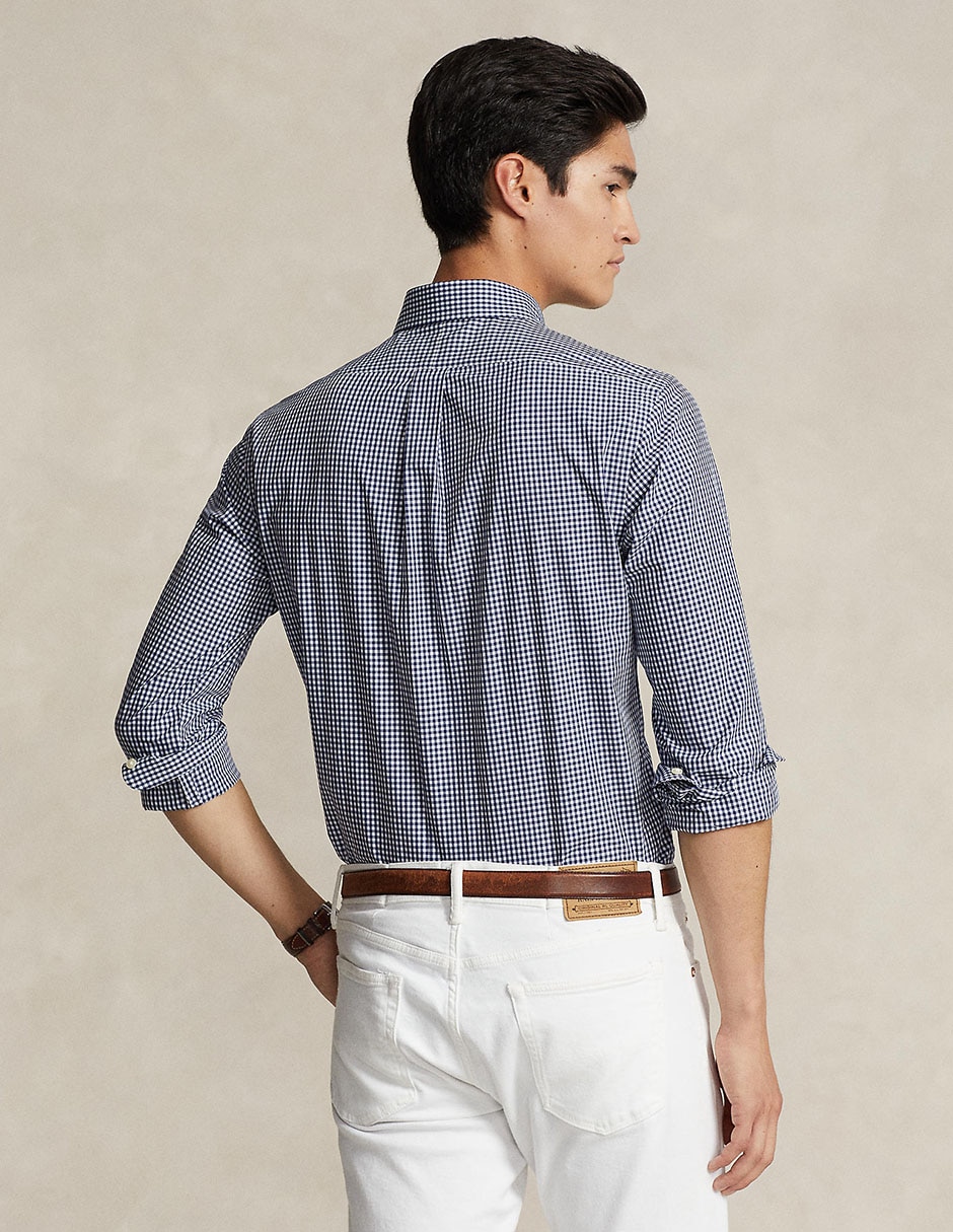 Camisa casual de algodón manga larga para hombre 2