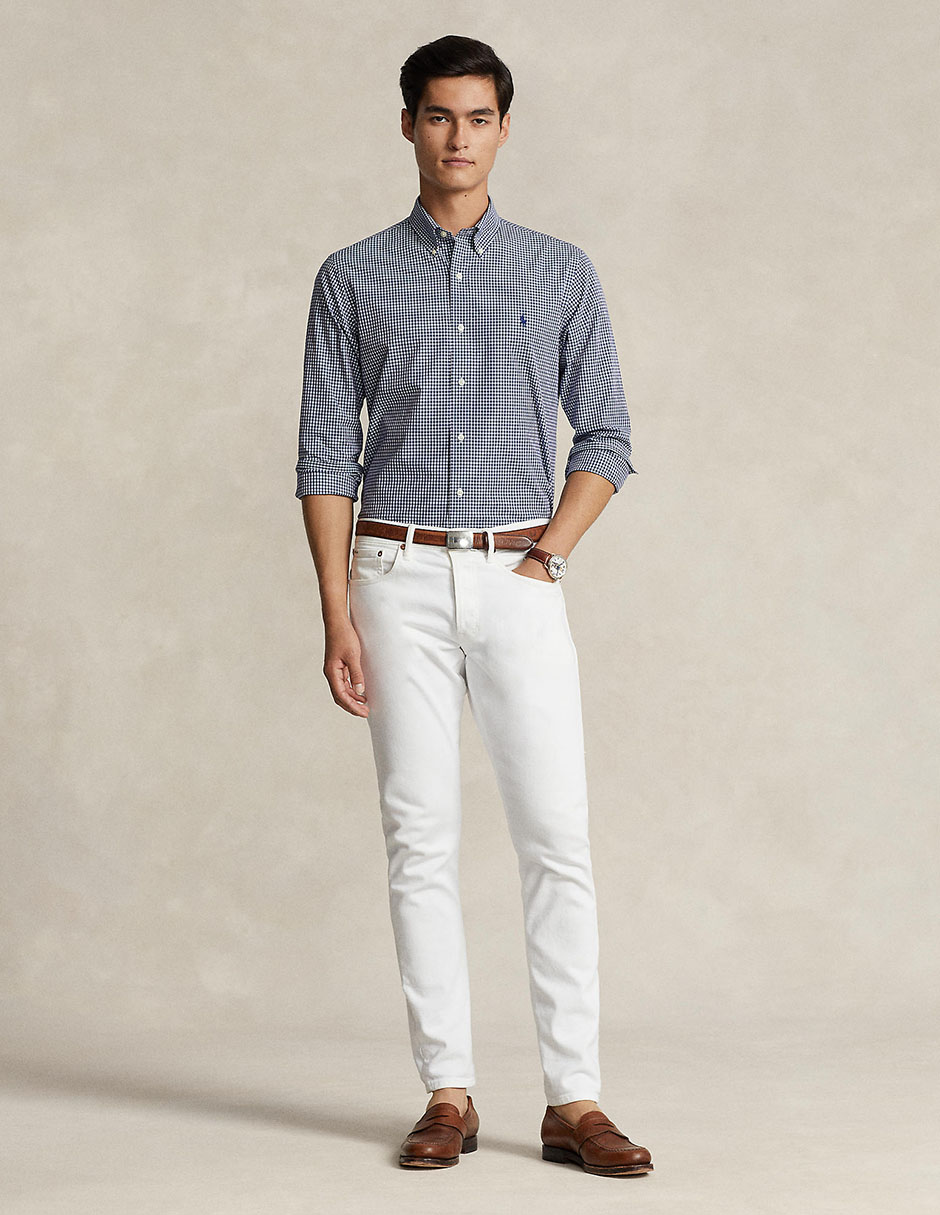 Camisa casual de algodón manga larga para hombre 3
