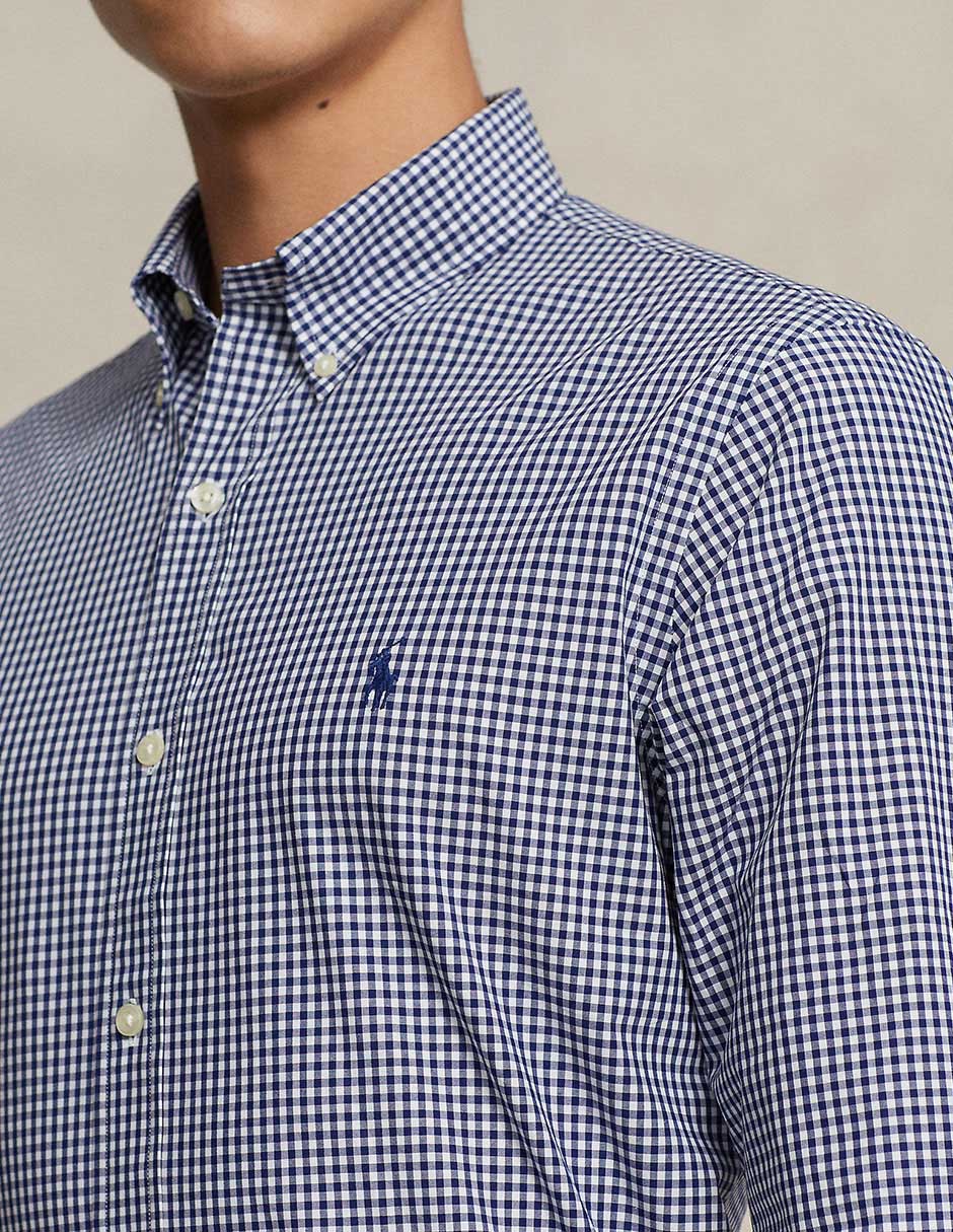 Camisa casual de algodón manga larga para hombre 4