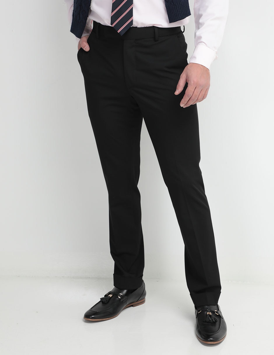 Pantalón recto de algodón para hombre