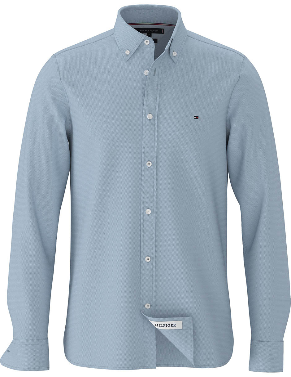 Camisa casual de algodón manga larga para hombre 1