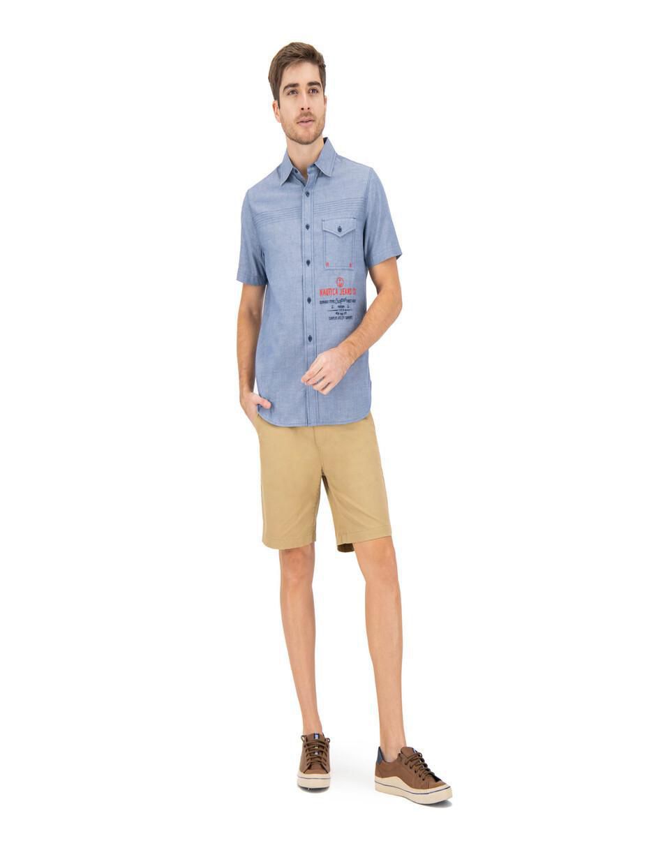 Camisa casual de algodón manga corta para hombre 3
