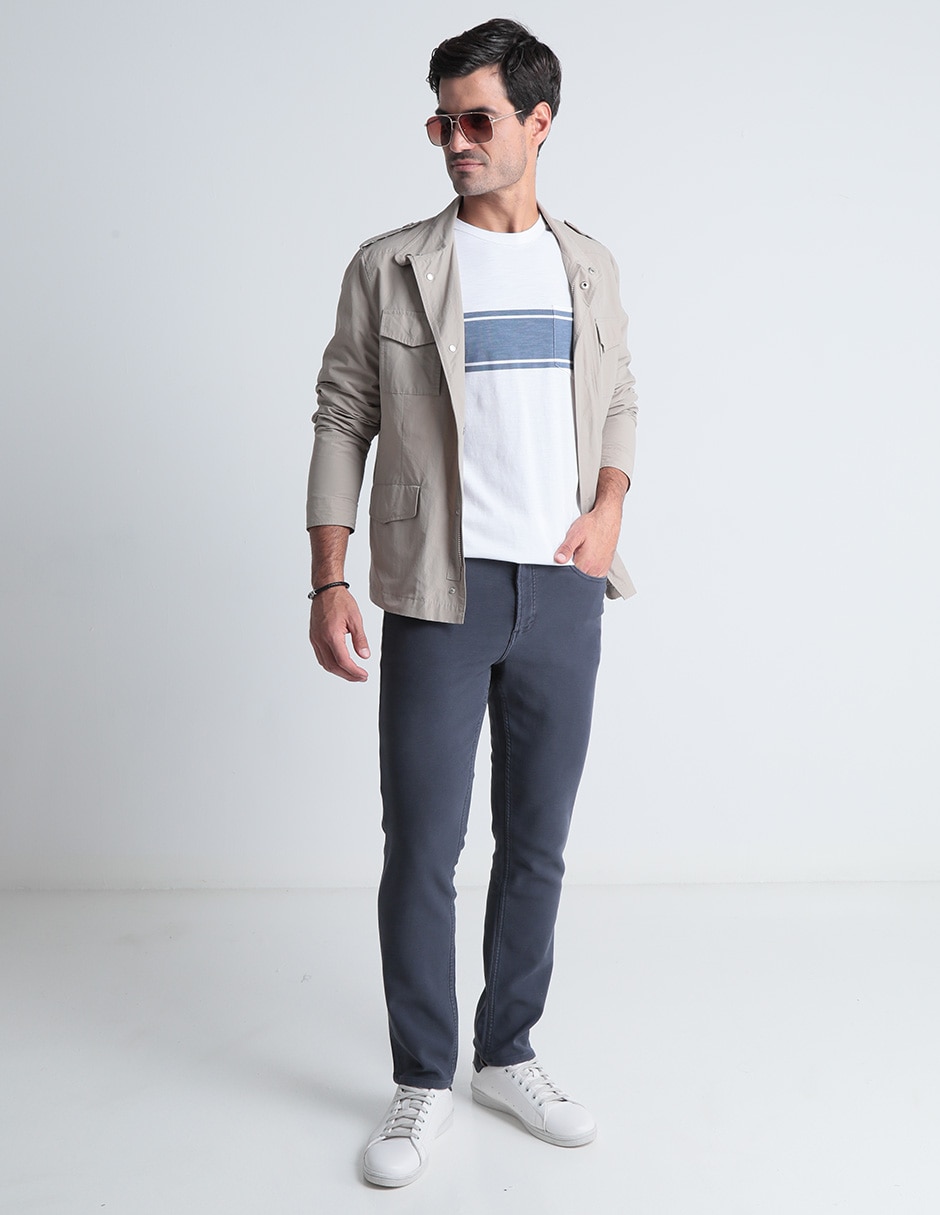 Pantalón slim de algodón para hombre 3