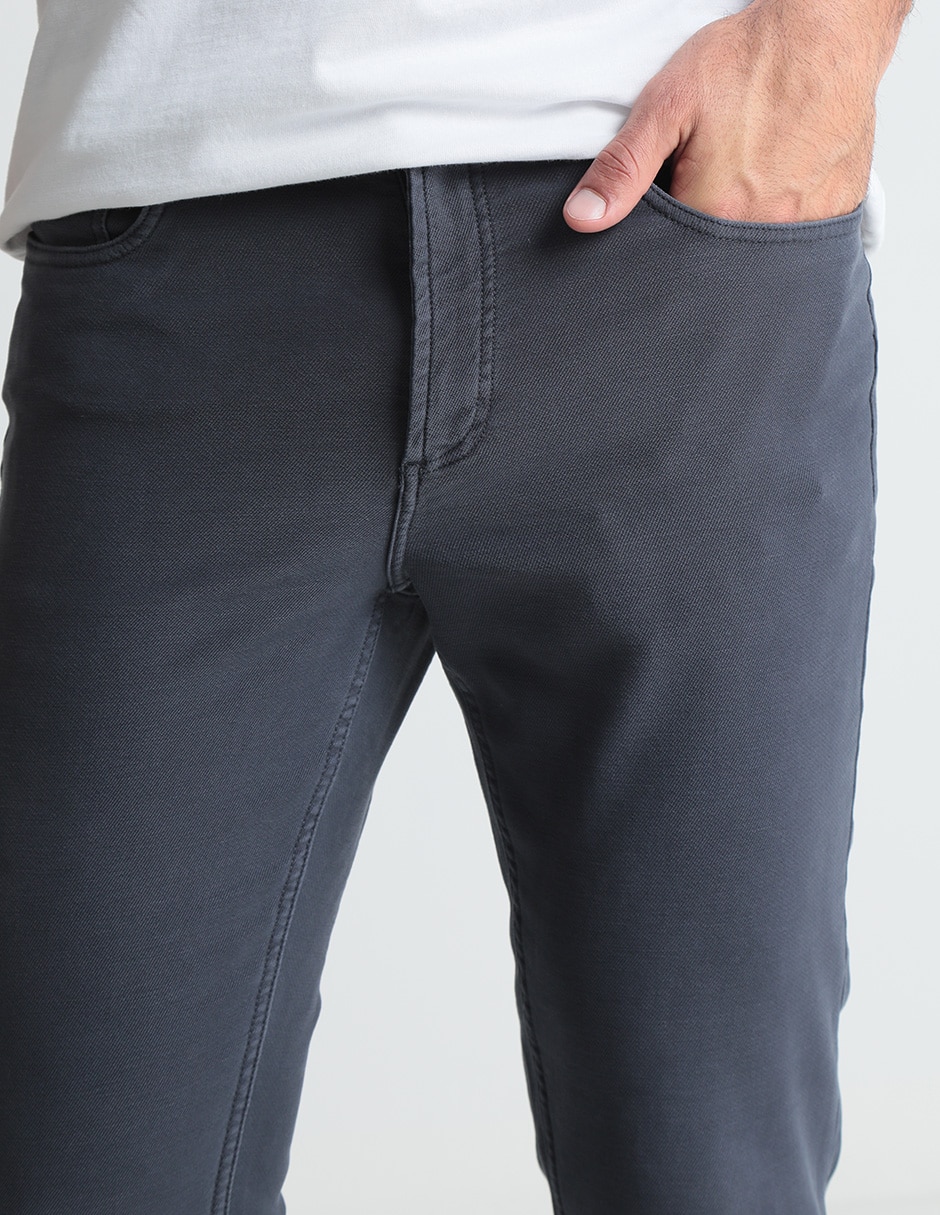 Pantalón slim de algodón para hombre 4