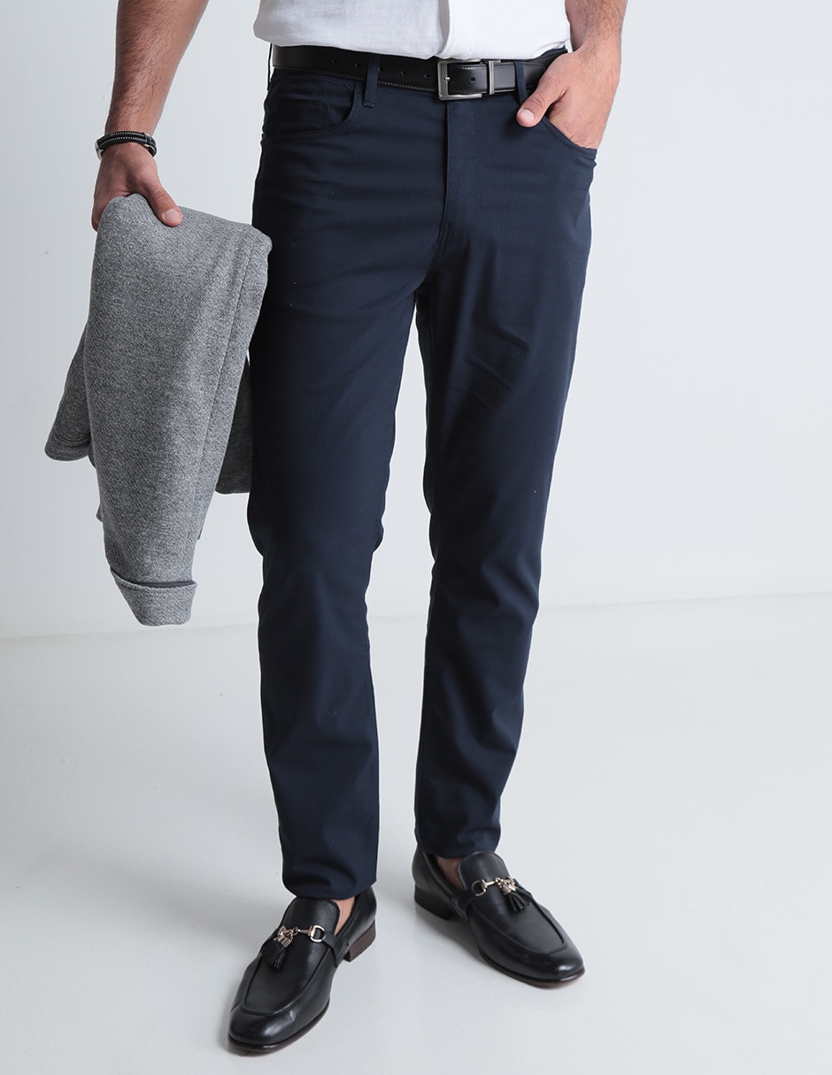 Pantalón recto de algodón para hombre Pantalón recto de algodón para hombre