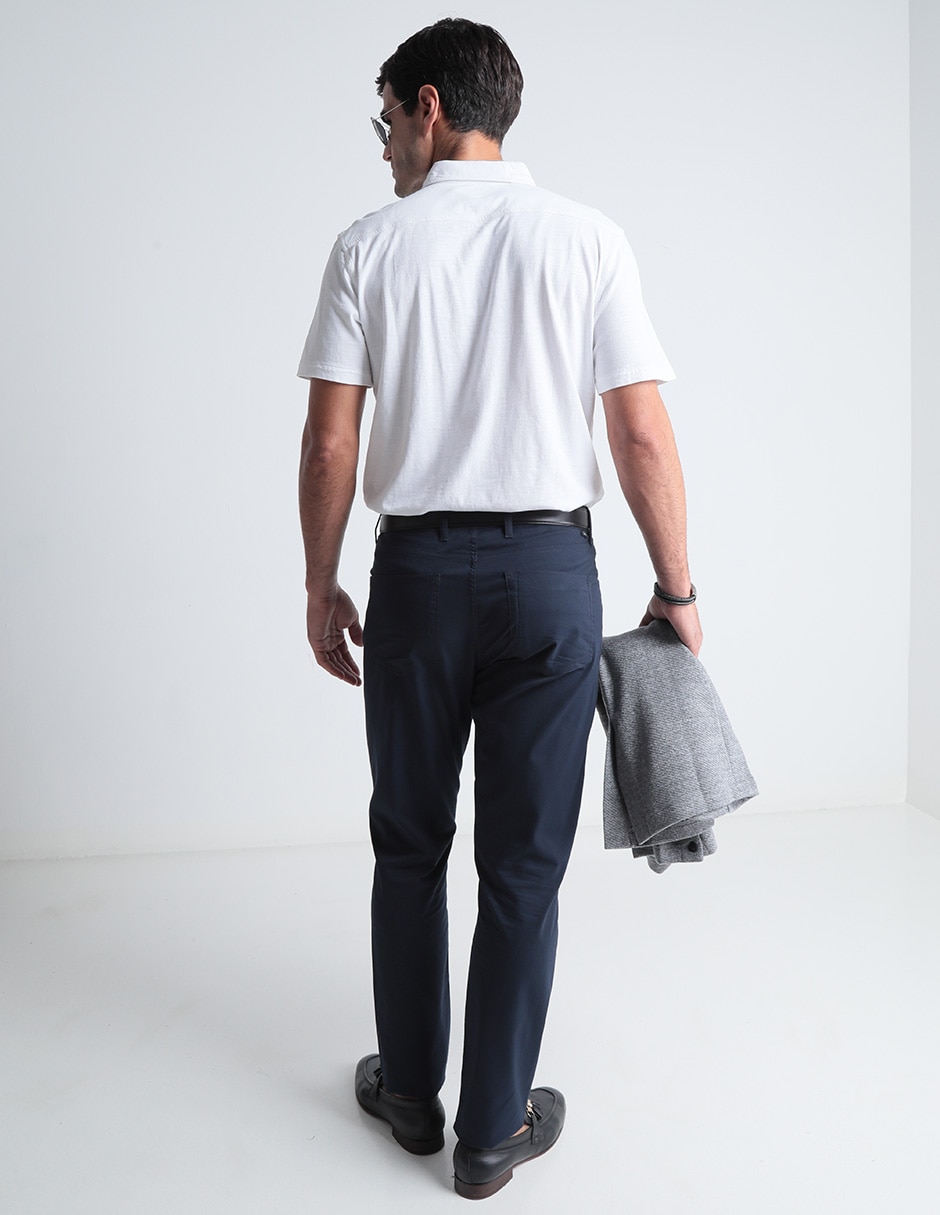 Pantalón recto de algodón para hombre 2