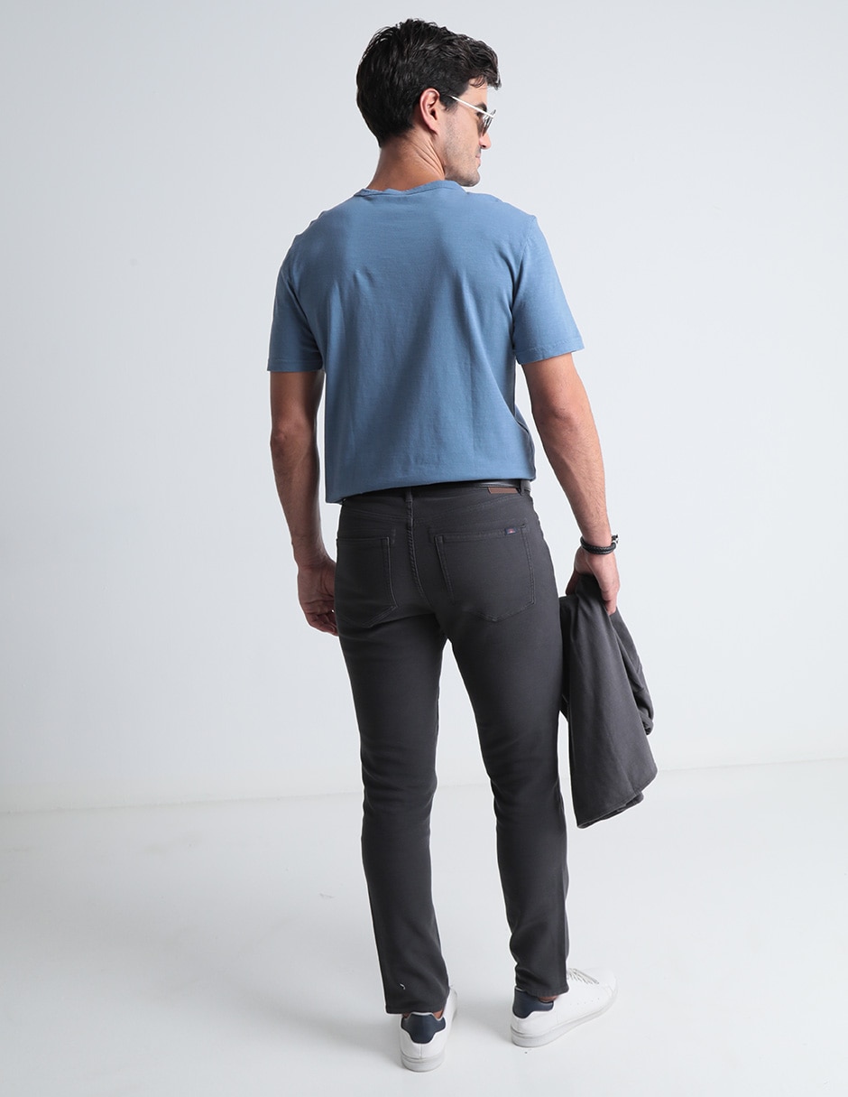 Pantalón recto de algodón para hombre 2